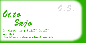 otto sajo business card